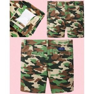 Janie and Jack Camo Stretch Twill Shorts Boys Sz 8